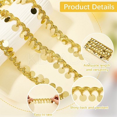 Polyester Ribbons with Flat Round Tassel OCOR-WH20012-53D-1