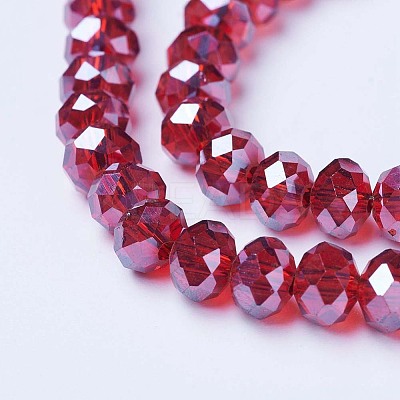 Electroplate Glass Beads Strands EGLA-A034-T3mm-A06-1