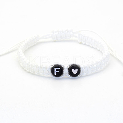 Resin Beads Braided Bead Bracelets FS-WG7326D-06-1