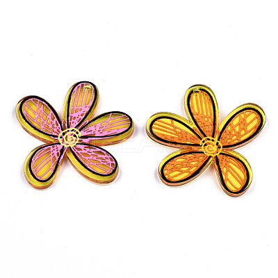 Transparent Acrylic Pendants X-KY-S158-68-1