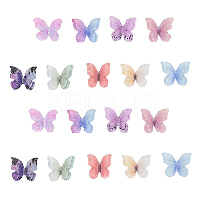 45Pcs 9 Colors Resin Cabochons RESI-CJ0001-145-1