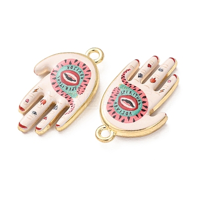 Religion Printed Alloy Pendants AL-CBA7256-24G-01-1