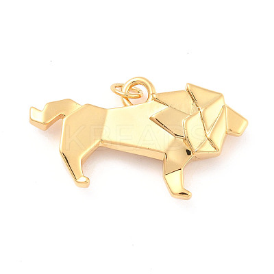 Rack Plating Brass Pendants KK-B052-01G-1
