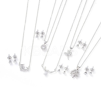 304 Stainless Steel Jewelry Sets SJEW-F211-04-P-1