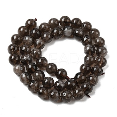 Natural Smoky Quartz Beads Strands X-G-B167-A09-8mm-1