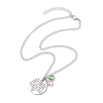 Teacher's Day Brass Cable Chains Necklaces NJEW-JN04692-1