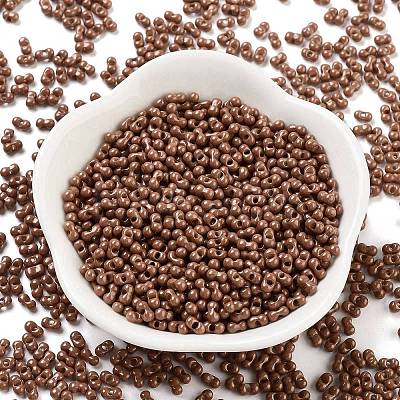 Baking Paint Glass Seed Beads SEED-A033-04C-1