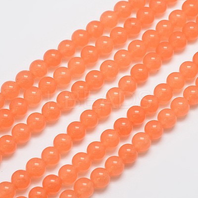Natural & Dyed Malaysia Jade Bead Strands G-A146-8mm-A05-1