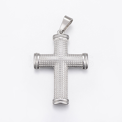 Non-Tarnish 304 Stainless Steel Pendants with 201 Stainless Steel Clasp STAS-H429-03P-1