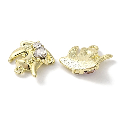 Heart Rack Plating Alloy Pendants FIND-I039-28G-1
