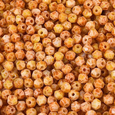 Picasso Glass Seed Beads SEED-N012-04B-1