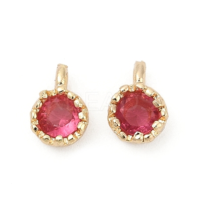 Brass Pave Cubic Zirconia Pendants KK-H204-03KCG-05-1