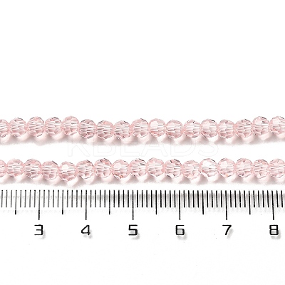 Transparent Glass Beads Strands X-EGLA-A035-T4mm-D20-1