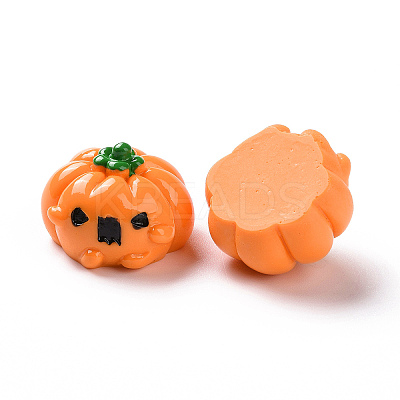 Halloween Opaque Resin Cabochons LS-RESI-D063-15B-1