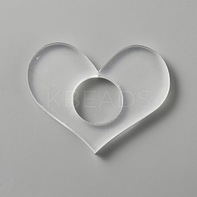 Transparent Acrylic Thumb Bookmark OFST-WH0002-14D-1