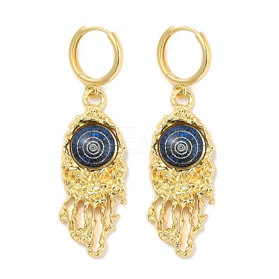 Rack Plating Brass Dangle Earrings for Women EJEW-M260-24G-01-1