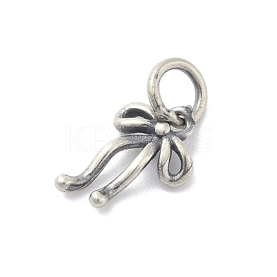 925 Sterling Silver Bowknot Charms with Jump Rings LS-STER-M021-01AS-02-1