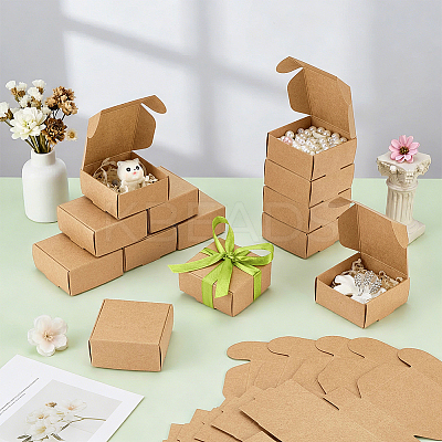 Kraft Paper Box CON-WH0036-02-1