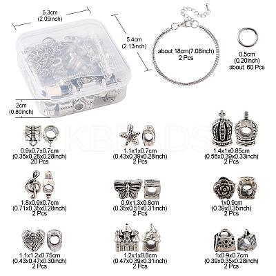 DIY European Bracelet Making DIY-FS0002-55-1