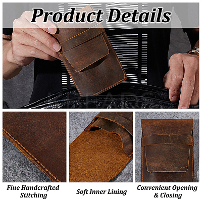 Leather Cigar Case AJEW-WH0528-62-1