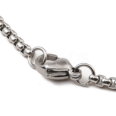 Non-Tarnish 201 Stainless Steel Pendant Necklaces NJEW-B095-01-1