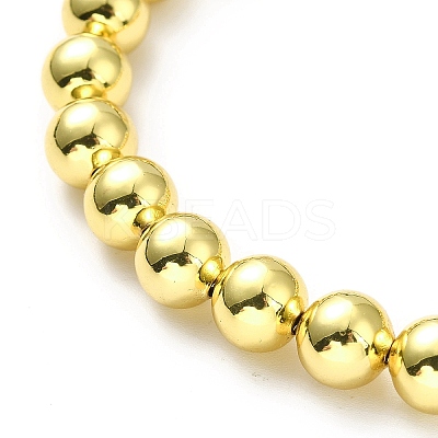 Rack Plating Brass Round Bead Slider Bracelets for Women LS-BJEW-M232-01G-C-1