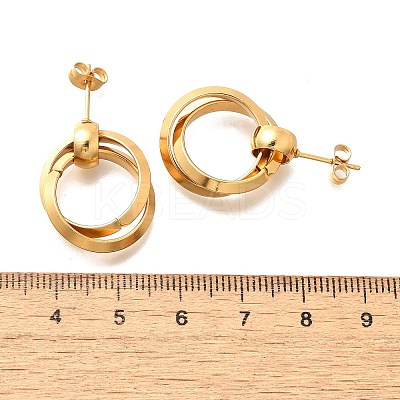 201 Stainless Steel Earrings LS-EJEW-Q026-02G-A-1