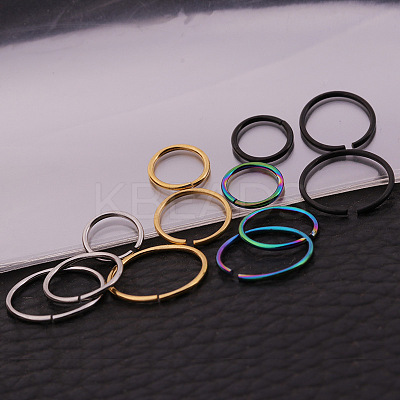 316L Stainless Steel Hoop Nose Rings WG46E6D-10-1