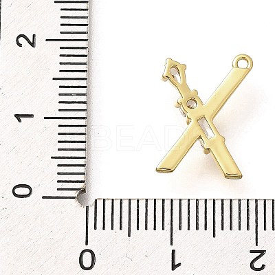 Brass Micro Pave Cubic Zirconia Pendants LS-KK-M310-01G-24-1