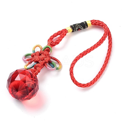Glass Round Ball Hanging Ornaments LS-HJEW-Z006-01F-1