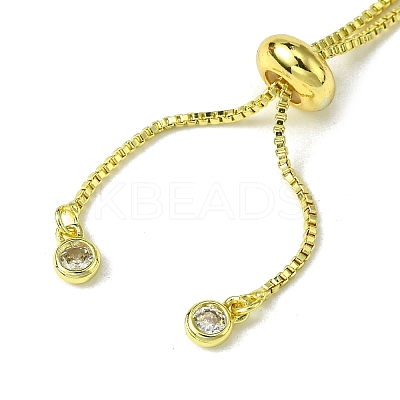 Brass with Cubic Zirconia Bracelets Makings FIND-Z035-21G-1