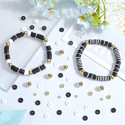 Handmade Polymer Clay Beads with CCB Plastic Beads  Jewelry Making Findings Kit DIY-SC0025-51-1