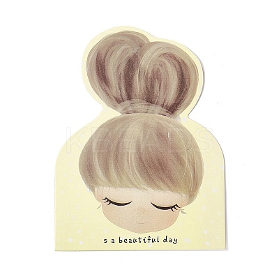 100Pcs Cute Paper Hair Ties Display Cards CDIS-C003-01-1