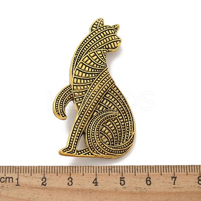 Persian Cat Alloy Brooches LS-JEWB-Q004-03AG-1