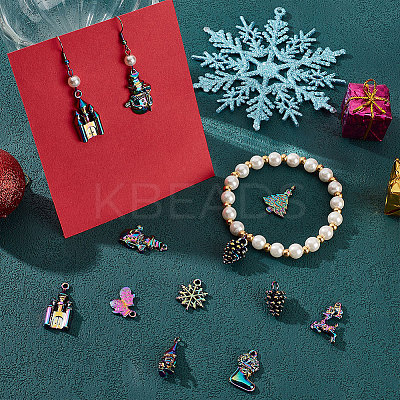 20Pcs 10 Style Alloy Pendants FIND-CN0001-41-1
