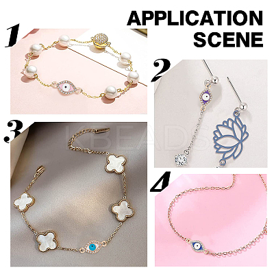 56Pcs 7 Colors Zinc Alloy Connector Charms FIND-DC0001-33-1