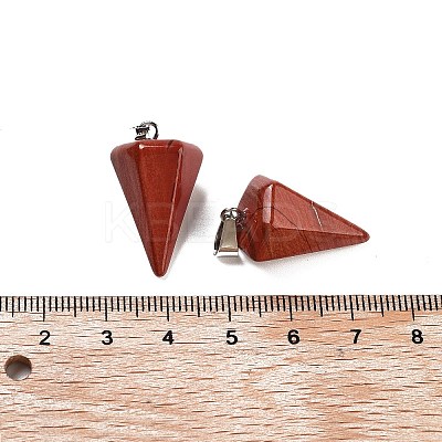 Cone/Spike/Pendulum Synthetic Red Jasper Pendants G-R278-72-1