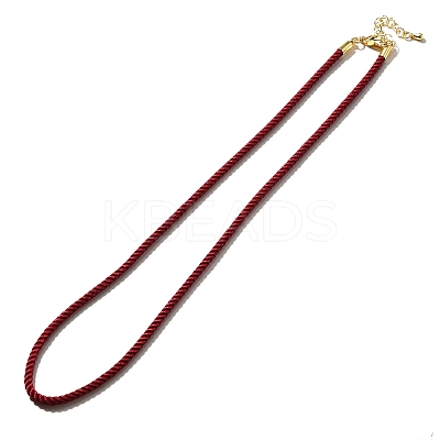 Nylon Milan Cord Necklace Making MAK-M028-01G-30-1