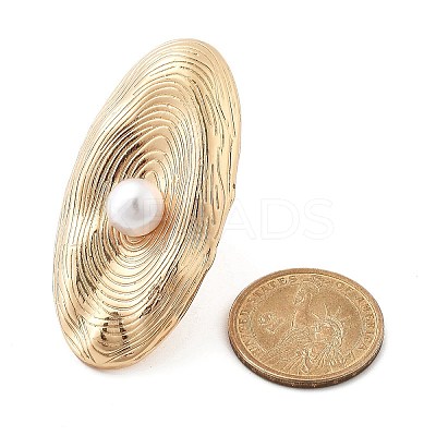 Oval Alloy Adjustable Rings for Women LS-RJEW-B108-05KCG-1
