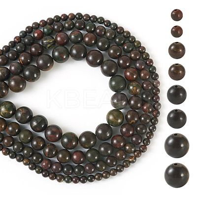 4 Strands 4 Styles Natural Polychrome Jasper & Picasso Stone & Picasso Jasper Bead Strands G-TA0002-16-1