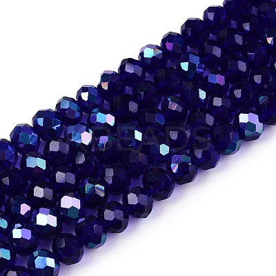 Electroplate Glass Beads Strands EGLA-A044-T4mm-L06-1
