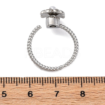 Dasiy Rotatable Open Cuff Rings for Women LS-RJEW-C118-05P-1