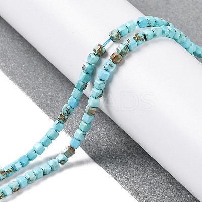 Natural Howlite Beads Strands G-G001-A02-03-1