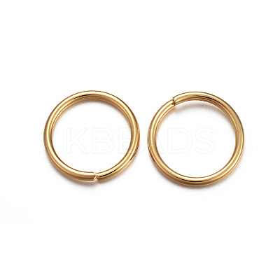 Ion Plating(IP) 304 Stainless Steel Open Jump Rings STAS-L187-12x1.2mm-G-B-1