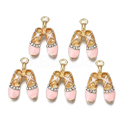 Rack Plating Alloy Enamel Pendants LS-ENAM-T011-130A-1