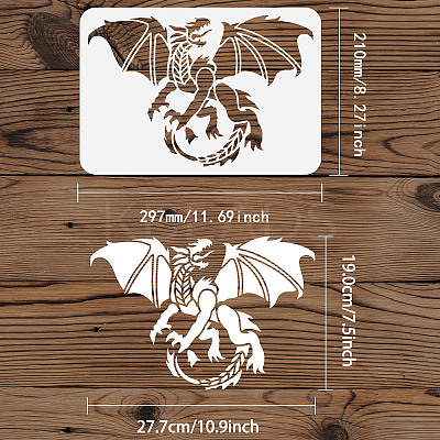 Plastic Drawing Painting Stencils Templates DIY-WH0396-0036-1