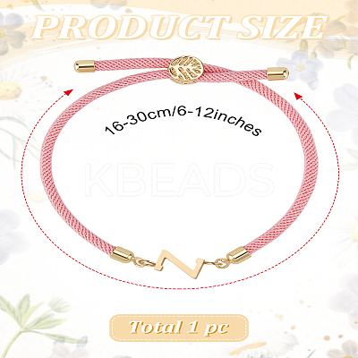 1Pc Adjustable Nylon Cord Slider Bracelets for Women BJEW-LP0001-32Z-03-1