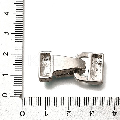 Brass Enamel Fold Over Clasps KK-M313-40P-03-1