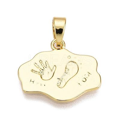 Brass Pendants KK-T070-43G-1