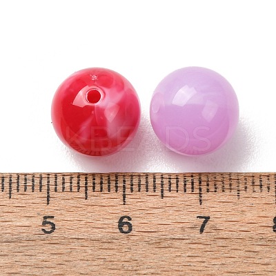Two-Tone Imitation Gemstone Acrylic Beads AC-CBA7B05-15-1